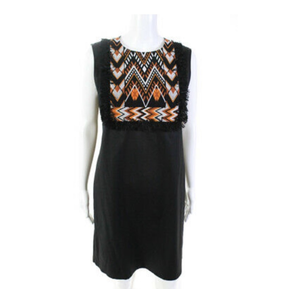 DKNY tribal print shift dress
